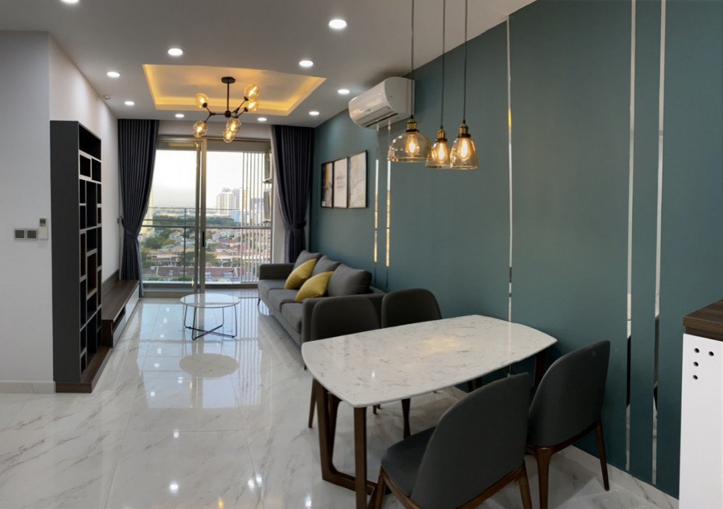 Cho thuê căn hộ chung cư Midtown The Symphony, 98m2, giá 1400usd/tháng, liên hệ: 0902 894 889.