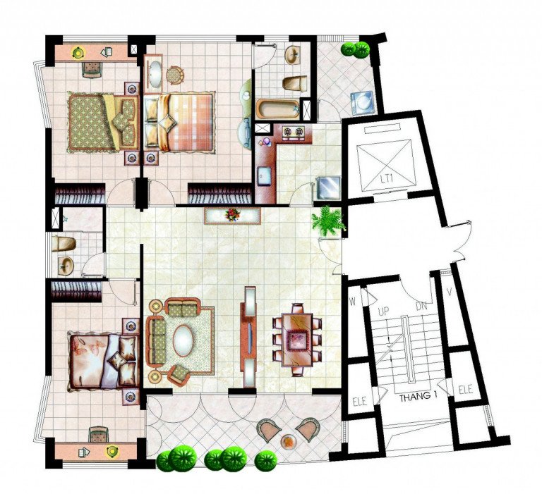 Bán gấp căn hộ Mỹ Phát khu cảnh đồi PMH, dt 129m2, nhà rất đẹp, giá đầu tư 5.3 tỷ.