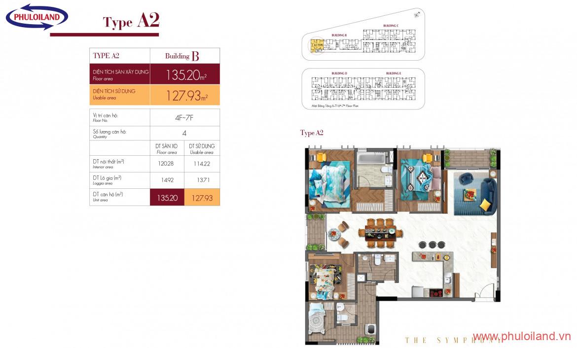 A2 1170x706 - Bán nhanh siêu phẩm đẹp nhất Midtown The Symphony Block B, dt 135m2, căn góc view sông và công viên rất đẹp, chỉ 9.5 tỷ, LH 0902427307