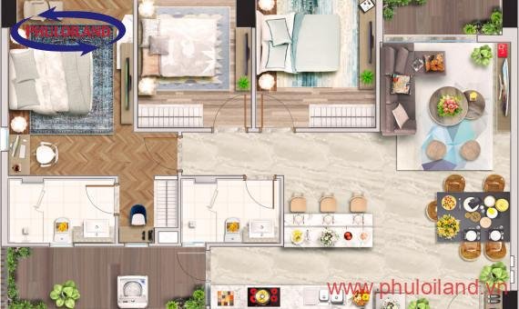 Bán căn Penthouse Midtown The Peak Phú Mỹ Hưng, M8. Căn 3 phòng ngủ 175m2 nhà thô hàng cực hiếm. LH: 0941249229.