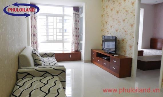 Cho Thuê căn hộ Sky Garden 3. DT 68m2 Lầu Cao Nhà mới- Đầy đủ nội thất. Giá thuê 13 Triệu/Tháng
