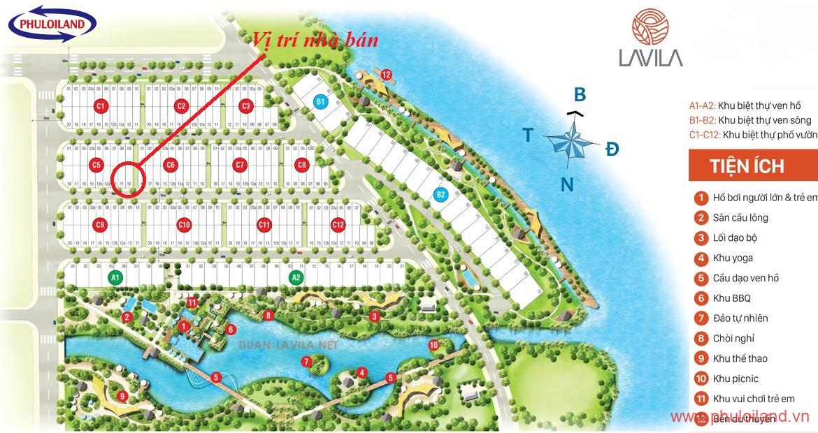 ban biet thu lavila gia doan 1 can goc cong vien 3 1170x620 - Bán gấp trong tuần biệt thự Lavila, giai đoạn 1, căn góc công viên, đầy đủ nội thất cao cấp, giá 13,5 tỷ