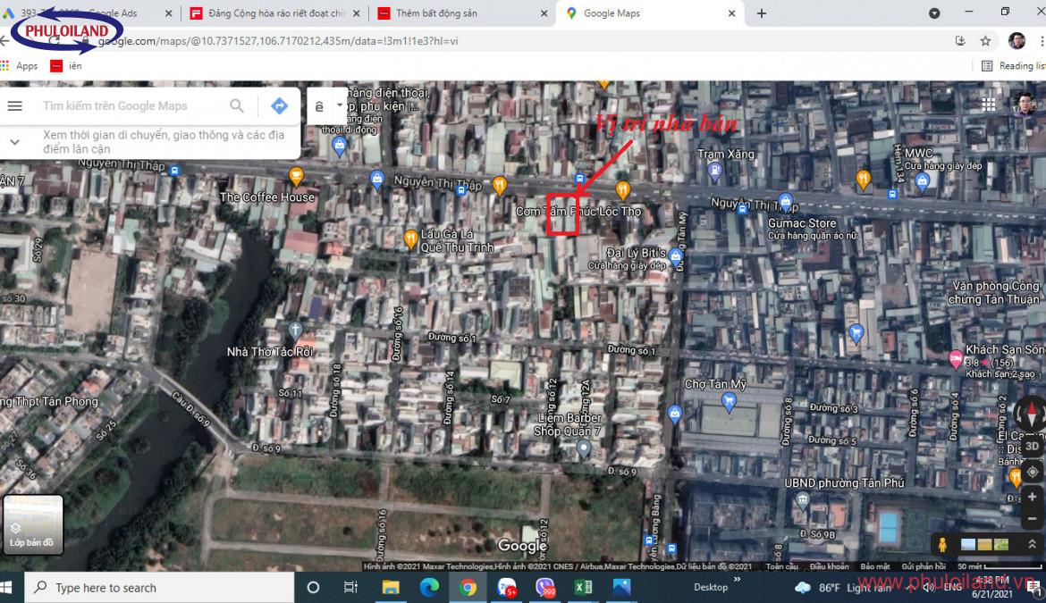 ban nha cap 4 mat tien duong nguyen thi thap quan 7 phu hop xay cao oc van phong 2 1170x675 - Bán nhà cấp 4 mặt tiền đường Nguyễn Thị Thập, Quận 7, tiện xây cao ốc, văn phòng, giá 185 tỷ