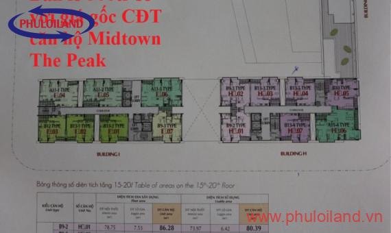 Bán lỗ 300tr căn hộ Midtown The Peak, lầu cao, view đẹp nhất dự án