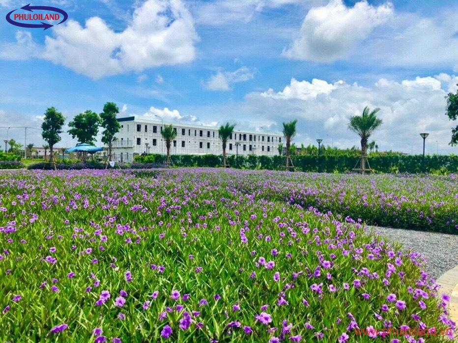 goc cong vien tien ich trong the sol city long an - Bán nhà phố The Sol City, Huyện Cần Giuộc, Tỉnh Long An, giá gốc chủ đầu tư