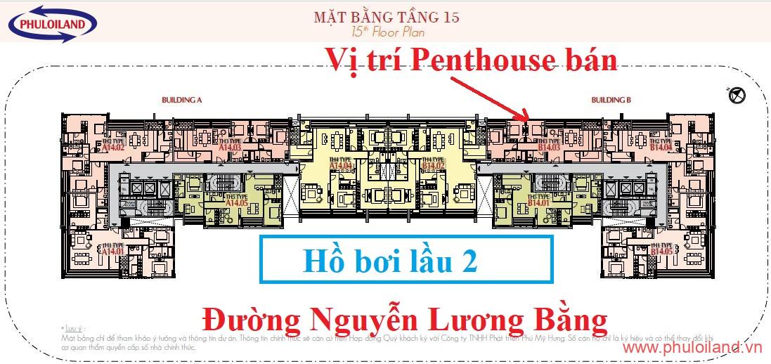 mat bang can ho the ascentia phu my hung 4 - Bán gấp Penthouse Ascentia, Phú Mỹ Hưng, view sông Sài Gòn, giá 10,3 tỷ