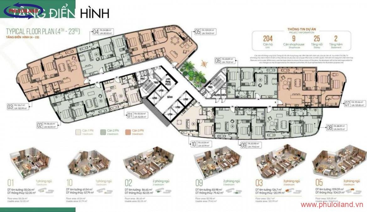 mat bang du an thao dien green towers quan 2 1170x675 - Bán nhiều căn hộ chung cư tại dự án Thảo Điền Green Towers, Quận 2, giá gốc chủ đầu tư