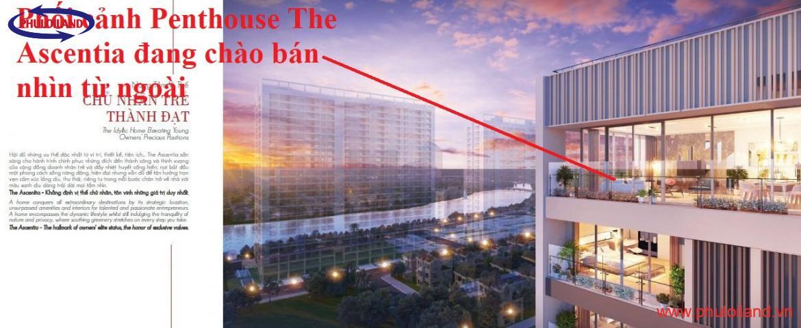 view nhin tu can ho 1170x480 - Bán gấp Penthouse Ascentia, Phú Mỹ Hưng, view sông Sài Gòn, giá 10,3 tỷ