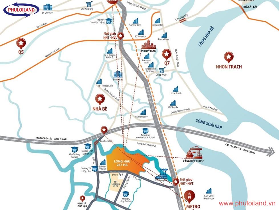 vi tri du an 978x738 - Bán nhiều đất nền tại T&T Millennia City, Long An, giá gốc chủ đầu tư