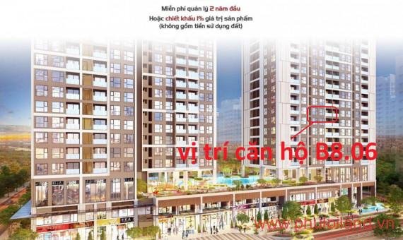 Bán bằng giá gốc căn hộ phát lộc B8.06 The Antonia PMH, dt 82m2, lầu cao, view thoáng, giá gốc 5.558 tỷ