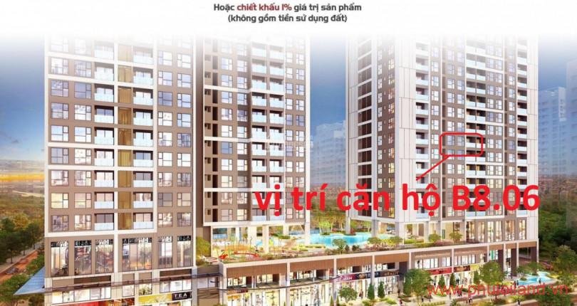 Bán bằng giá gốc căn hộ phát lộc B8.06 The Antonia PMH, dt 82m2, lầu cao, view thoáng, giá gốc 5.558 tỷ