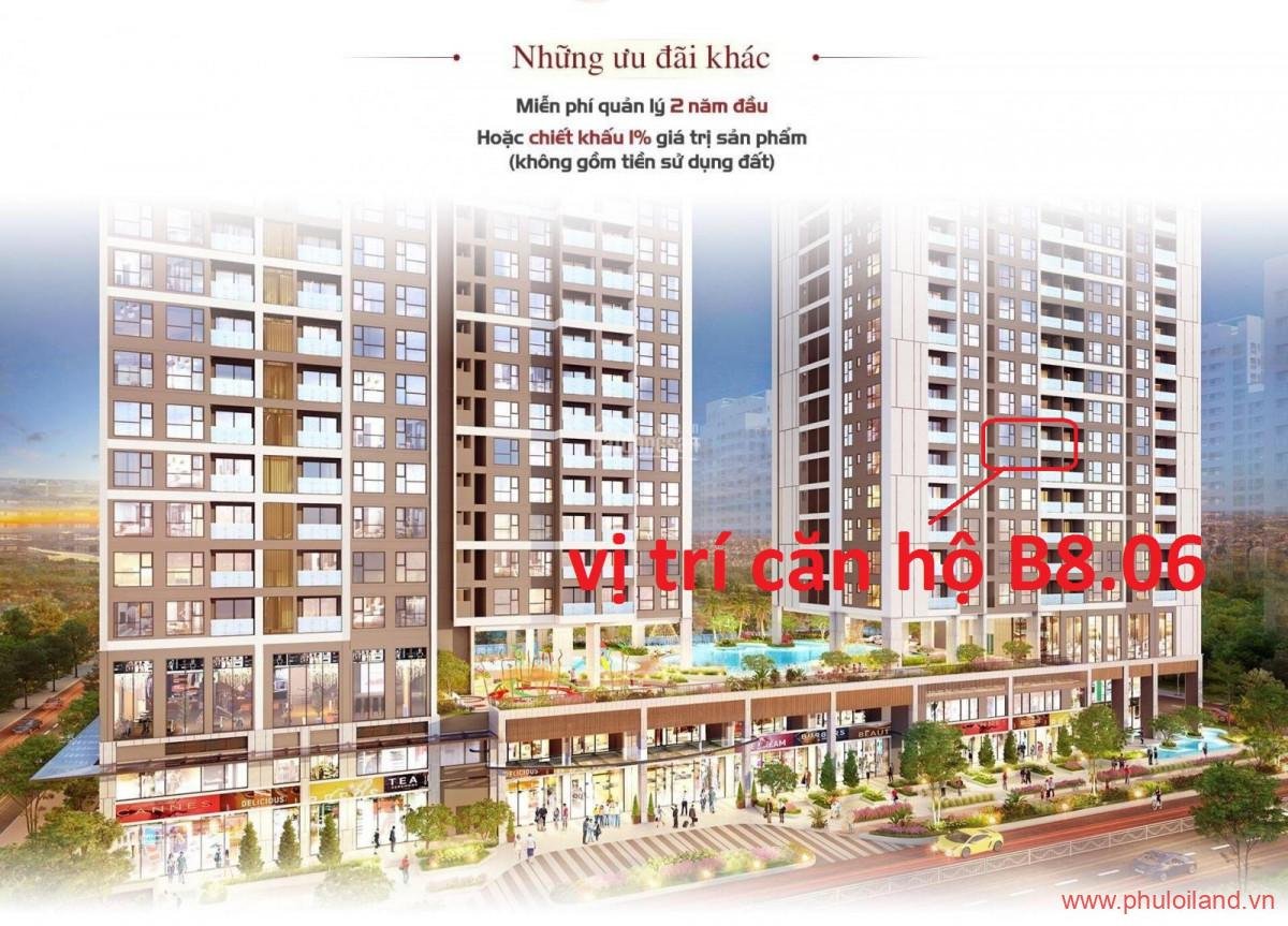 b8.06 - Bán bằng giá gốc căn hộ phát lộc B8.06 The Antonia PMH, dt 82m2, lầu cao, view thoáng, giá gốc 5.558 tỷ
