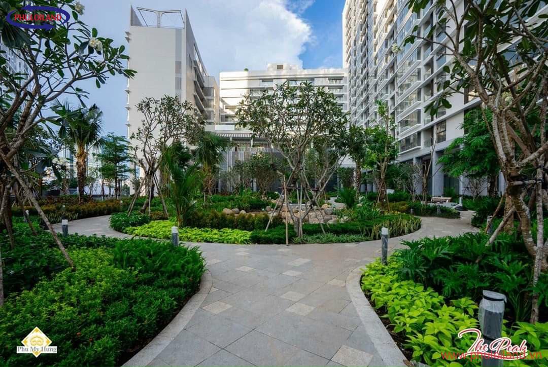 cong vien pho di bo noi khu the peak - Bán nhanh Penthouse The Peak, Midtown Phú Mỹ Hưng, 176m2, 4pn, 5wc, nhà thô