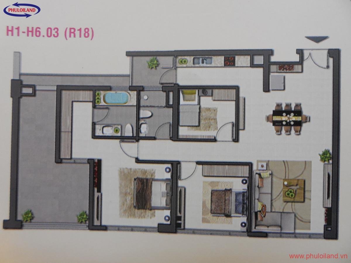 mat bang layout can ho ban - Bán nhanh căn hộ Happy Valley, 135m2, nội thất rất cao cấp, nhà có ban công hàng hiếm