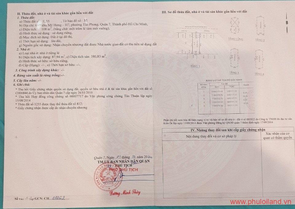 phap ly nha pho dang chao ban - Chuyển nhượng nhà phố mặt tiền đường Nguyễn Văn Linh, kp Mỹ Hưng, giá 31 tỷ chốt