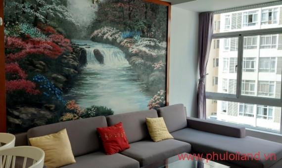 Cho thuê căn hộ Sky garden 3. DT 70m2- Nhà đẹp- Thiết kế 3 Phòng ngủ- Nội thất như hình- Giá thuê 15 Triệu/Tháng