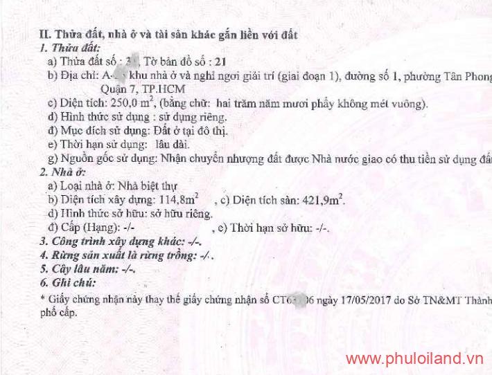 hinh anh phap ly so hong nha biet thu can ban - Mua bán nhà tại Khu dân cư Nghỉ Ngơi Giải Trí Tân Phong Quận 7 T1/2023 giá rẻ