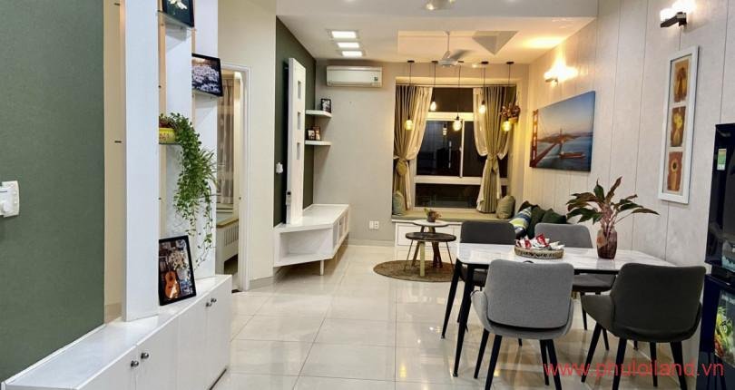 Sang nhượng căn hộ Sky Garden 1, 71m2, lầu thấp – nhà mới đẹp như hình, 2pn, 1wc, giá 2,790 tỷ.
