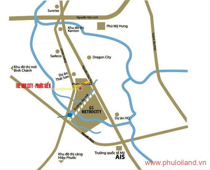 vi tri the sun city phuoc kien - Mua bán đất nền The Sun City Phước Kiển Nhà Bè T1/2023 giá rẻ