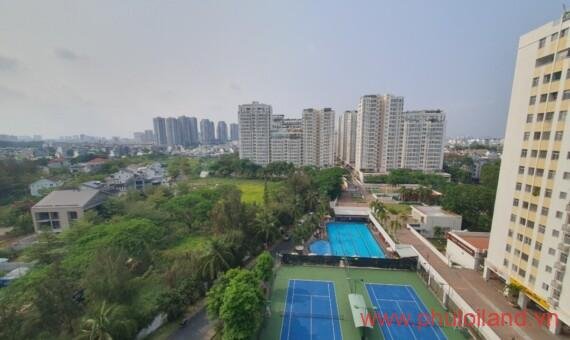 Cho thuê căn góc Sky Garden 2, DT 91m2 Nhà đẹp View trực diện hồ bơi- Nhà 3 Phòng ngủ- Giá thuê 16 Triệu/Tháng