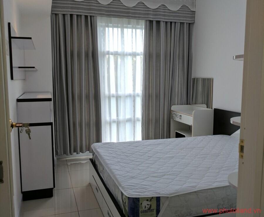 hinh anh phong ngu master 900x738 - Cho thuê căn hộ Happy valley, 3 phòng ngủ, đầy đủ nội thất, giá 23,5tr/tháng