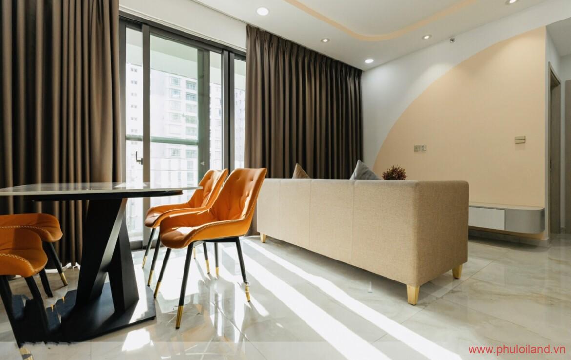 phong khach cua can ho can cho thue ascentina 1170x738 - Cho thuê căn hộ cao cấp The Ascentina, 84m2, căn góc, thiết kế 2pn, 2wc, nhà mới 100% - Cho thuê 26 triệu/ 01 tháng.