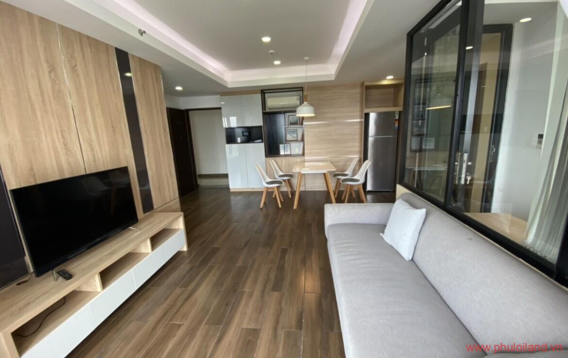 phong khach cua can ho can cho thue happy residence 1170x738 - Cho thuê căn hộ Hưng Phúc Happy Residence, 78m2, thiết kế 2pn, 2wc, giá 17 triệu.