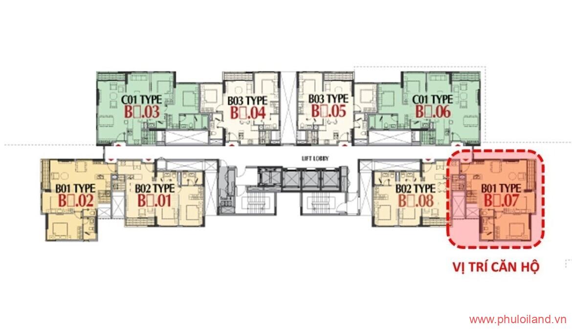 mat bang vo tri can ho can ban 1170x675 - Bán lỗ căn hộ Cardinal Court Phú Mỹ Hưng, căn góc, lầu trung, giá còn 5,750 tỷ