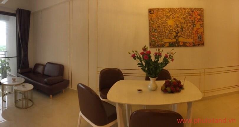 phong khach cua can ho can cho thue sai gon south 810x430 - Cho thuê căn hộ Sài Gòn South đầy đủ nội thất diện tích 71 m2, 2pn, 2wc – Giá 15 triệu. ( bao phí ql)