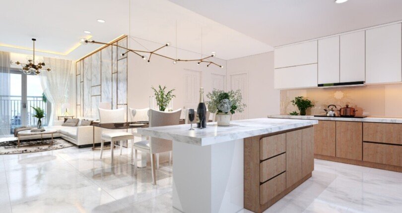 bep can ho cho thue 5 810x430 - Cho thuê căn hộ chung cư Scenic Valley 1, 133m2, tầng trung, giá 1.700usd/tháng, nội thất đầy đủ.