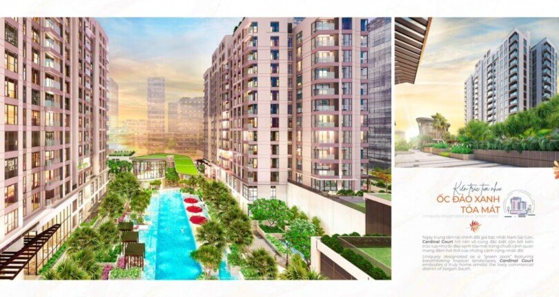phoi anh ho boi noi khu du an 810x430 - Cho thuê căn hộ Chung cư Cardinal Court T7/2023 giá rẻ
