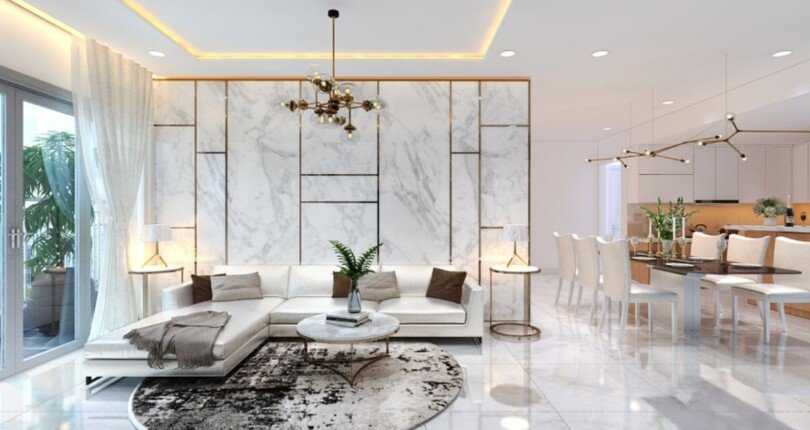 phong khach can ho cho thue 8 810x430 - Cho thuê căn hộ chung cư Scenic Valley 1, 133m2, tầng trung, giá 1.700usd/tháng, nội thất đầy đủ.