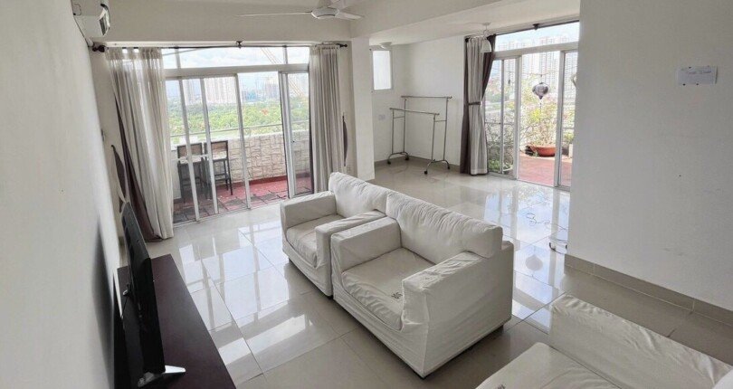 phong khach trong penthouse can ban 810x430 - Mua bán Penthouse Phú Mỹ Hưng Khu phố Mỹ Phúc T7/2023 giá rẻ