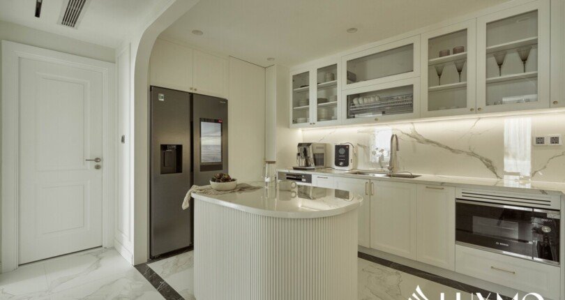 khong gian bep trong can ho 810x430 - Bán gấp căn hộ Duplex thông tầng Happy Valley Premier Quận 7 giá rẻ