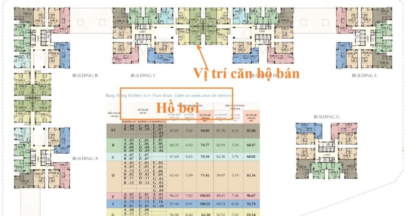 mat bang vi tri can ho ban 7 810x430 - Hàng hiếm căn hộ Saigon South, nhà thô, lầu cao, view hồ bơi cần bán gấp