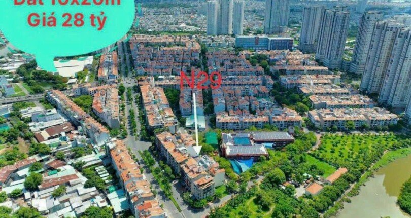 vi tri nen dat n29 can ban 810x430 - Chính chủ bán nền đất biệt thự N29 KDC Him Lam Quận 7 T7/2023 giá rẻ nhất thị trường