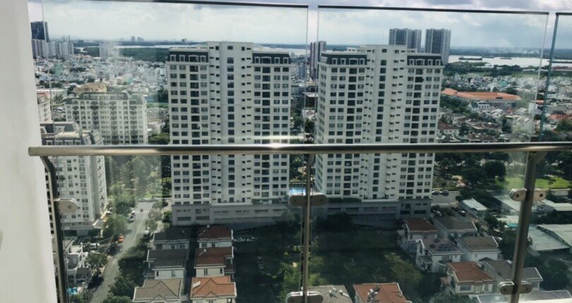 view nhin tu ban cong can ho ban 1 810x430 - Duy nhất cặp hai căn hộ thông nhau tại The Antonia Phú Mỹ Hưng bán lỗ 581 triệu