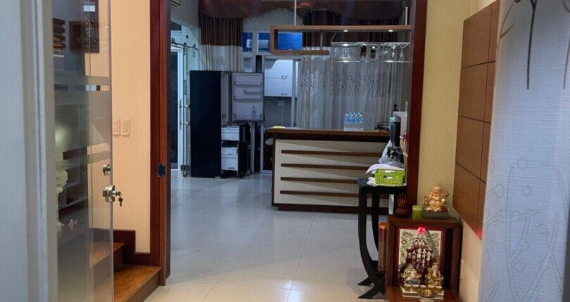 khong gian phong khach tang tret 810x430 - Cho thuê biệt thự Mỹ Thái 2, mặt Đường số 17, giá 50tr/tháng