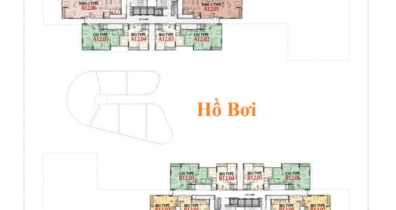 mat bang vi tri can ho can ban 810x430 - Bán gấp căn hộ Cardinal Court, căn góc lầu 12, view 3 hướng Đông - Nam đẹp nhất dự án