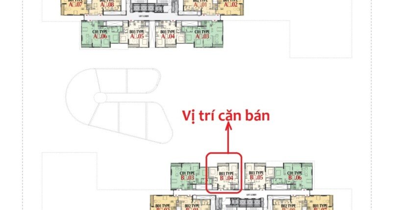 TANG 5 12 B12.04 810x430 - Bán lỗ 200tr căn hộ 2PN Cardinal Court PMH, lầu cao vút, view rất đẹp, chỉ 6.1 tỷ