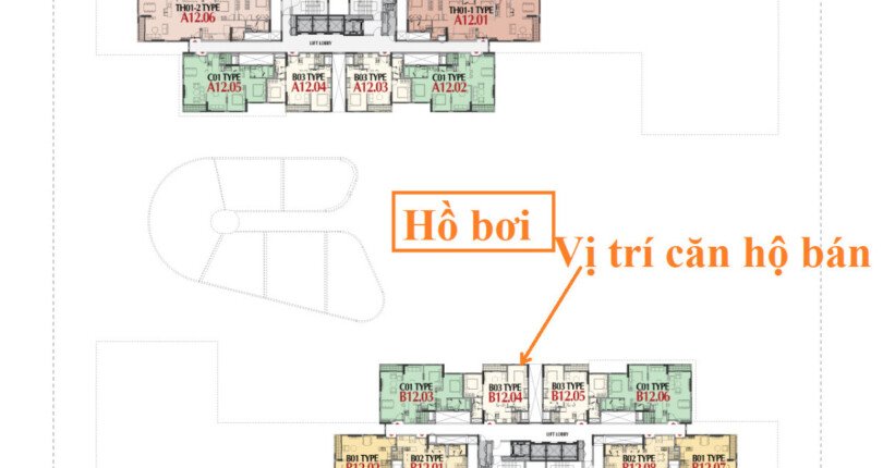 mat bang vi tri can ho b12 04 ban tai cardinal court phu my hung 810x430 - Chủ gửi bán gấp lỗ 200tr căn hộ B12.04 Cardinal Court Phú Mỹ Hưng