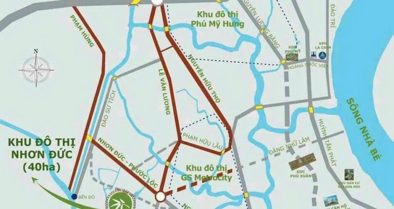 mat bang vi tri du an 810x430 - Giá mua bán nhà đất Khu dân cư Nhơn Đức Vạn Phát Hưng Nhà bè T10/2023