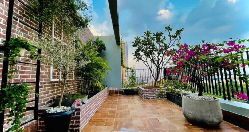 penthouse co san thuong rong rai 810x430 - Chính chủ bán gấp Penthouse Star Hill nội thất cao cấp diện tích 242m2 giá 16 tỷ