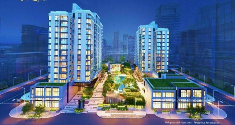 phoi canh dem 810x430 - Bán nhanh căn hộ VIP Cardinal Court PMH, DT 169m2, sân vườn 93m, 2PN 76m2 hướng Đông Nam cực mát mẻ