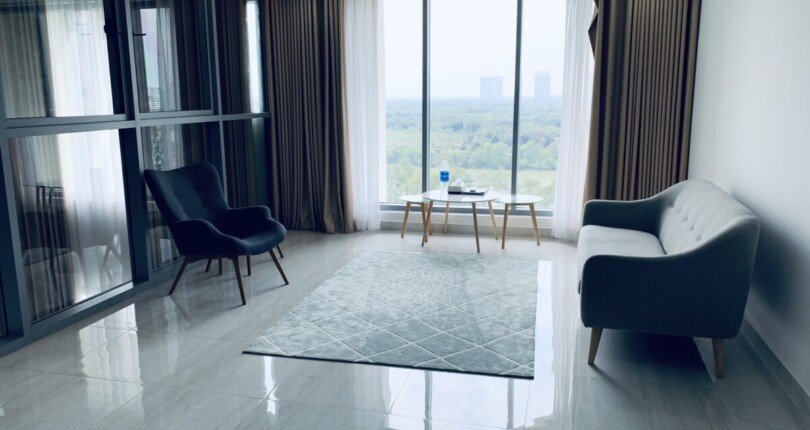 phong khach can ho 1 810x430 - Bán Penthouse Green View Phú Mỹ Hưng, diện tích: 437,67m2 giá 25 tỷ
