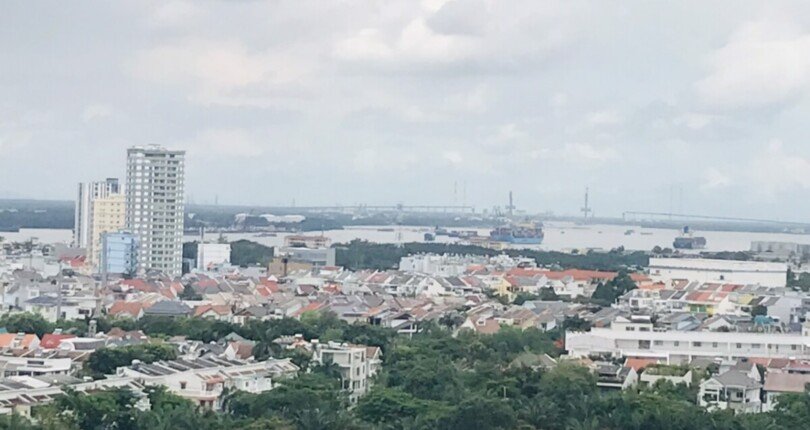 view nhin tu ban cong can ho 810x430 - Mua bán căn hộ A12.08 Chung cư Ascentia Phú Mỹ Hưng T9/2023 giá rẻ