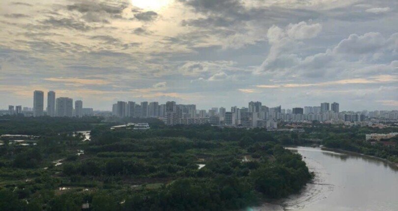 view phong ngu nhin song 810x430 - Duy nhất căn Penthouse đang chào bán gấp tại Khu dân Cư Riverside Residence Phú Mỹ Hưng