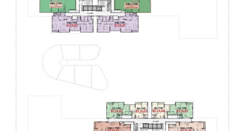 TANG 14 810x430 - Bán nhanh penthouse Cardinal Court, DT 311m2, sân vườn siêu rộng, view hướng đông nam rất đẹp và mát mẻ, chỉ 20 tỷ