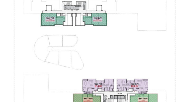 TANG 15 810x430 - Bán nhanh penthouse Cardinal Court, DT 311m2, sân vườn siêu rộng, view hướng đông nam rất đẹp và mát mẻ, chỉ 20 tỷ