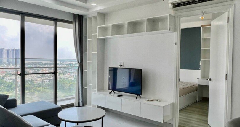 phong khach can ho ban 13 810x430 - Mua bán căn hộ Hưng Phúc Happy Residence 78m2 lầu cao, nội thất đẹp giá 4,5 tỷ